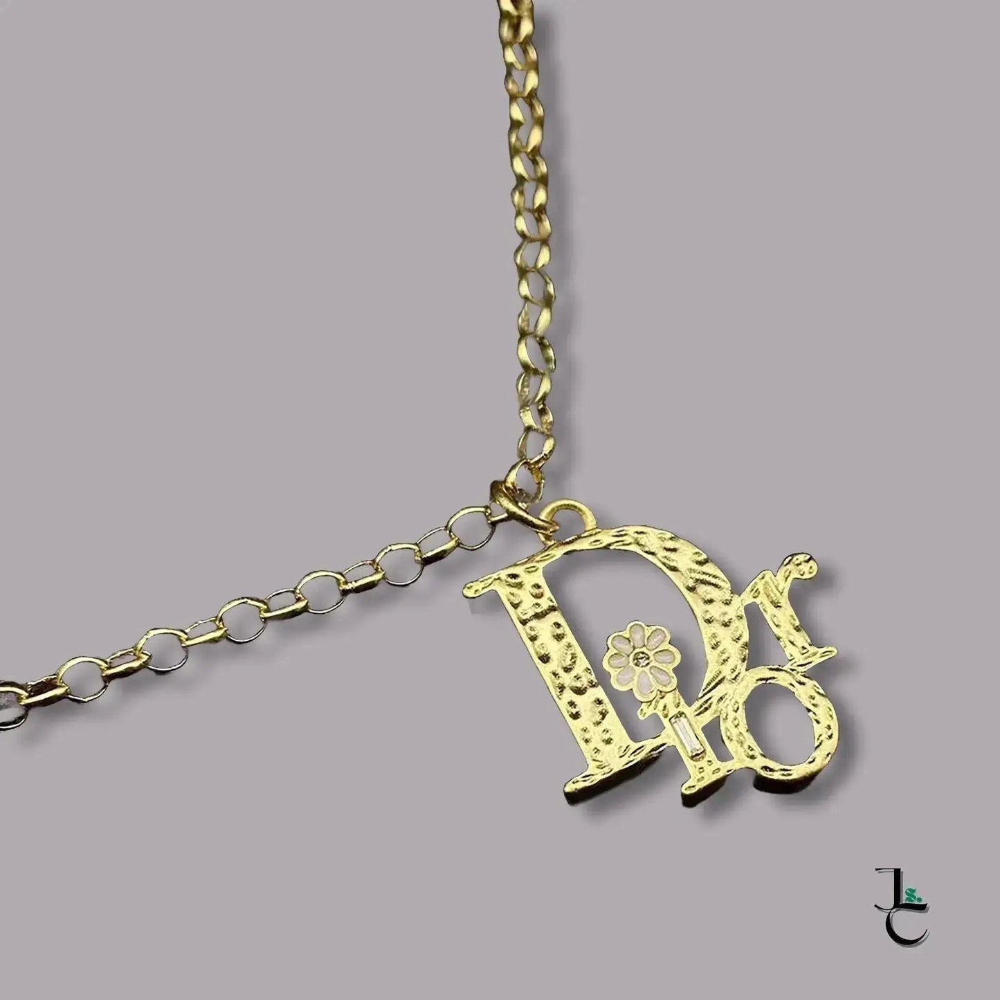 Delilah & Co Gold Flower Logo Chain - Jade St. Clair - Jade St. Clair