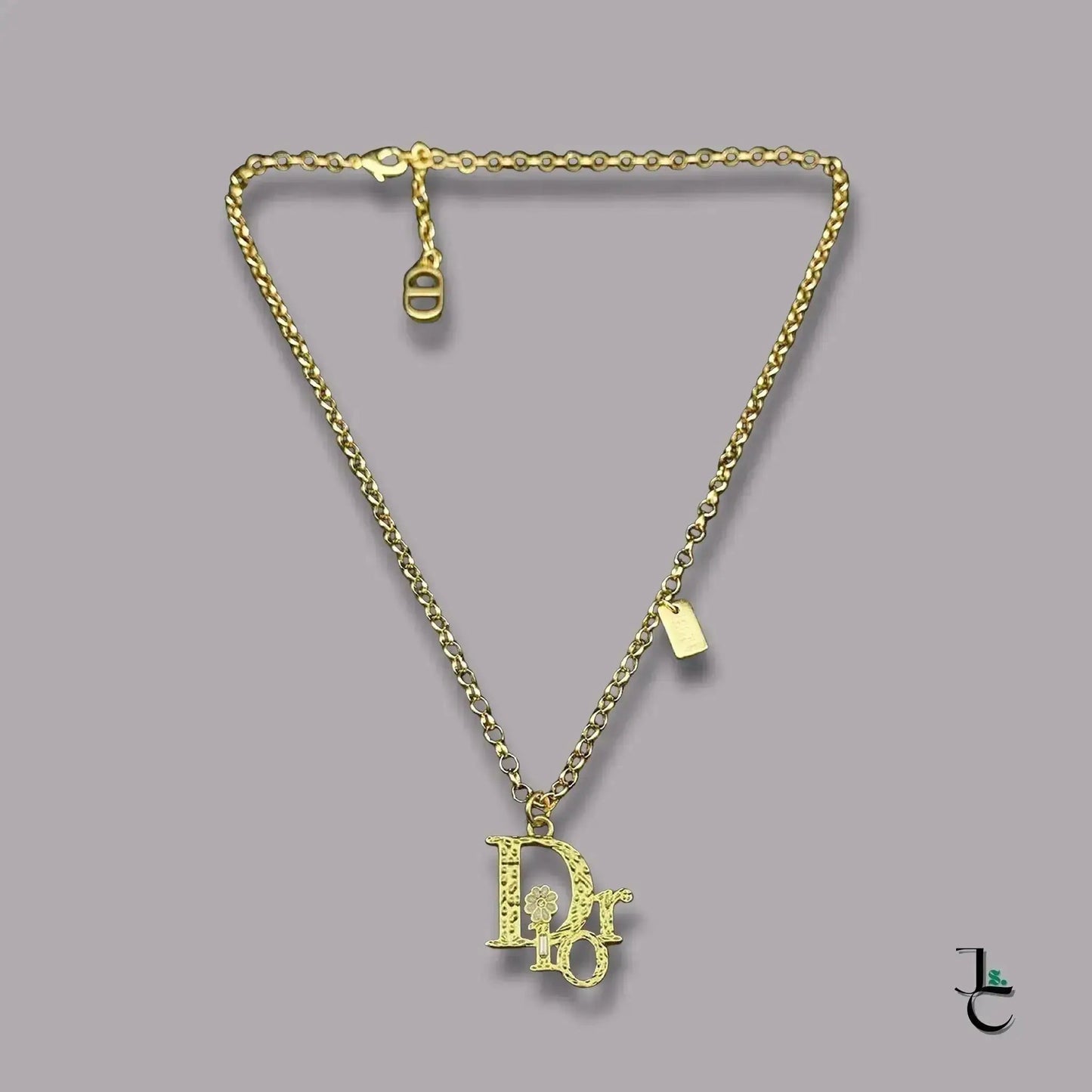 Delilah & Co Gold Flower Logo Chain - Jade St. Clair - Jade St. Clair