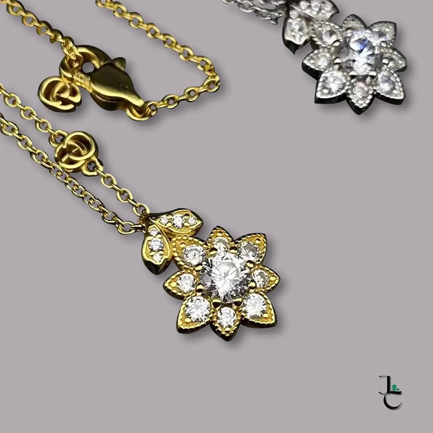 GALA Flower Diamond Pendant Necklace - Jade St. Clair - Jade St. Clair