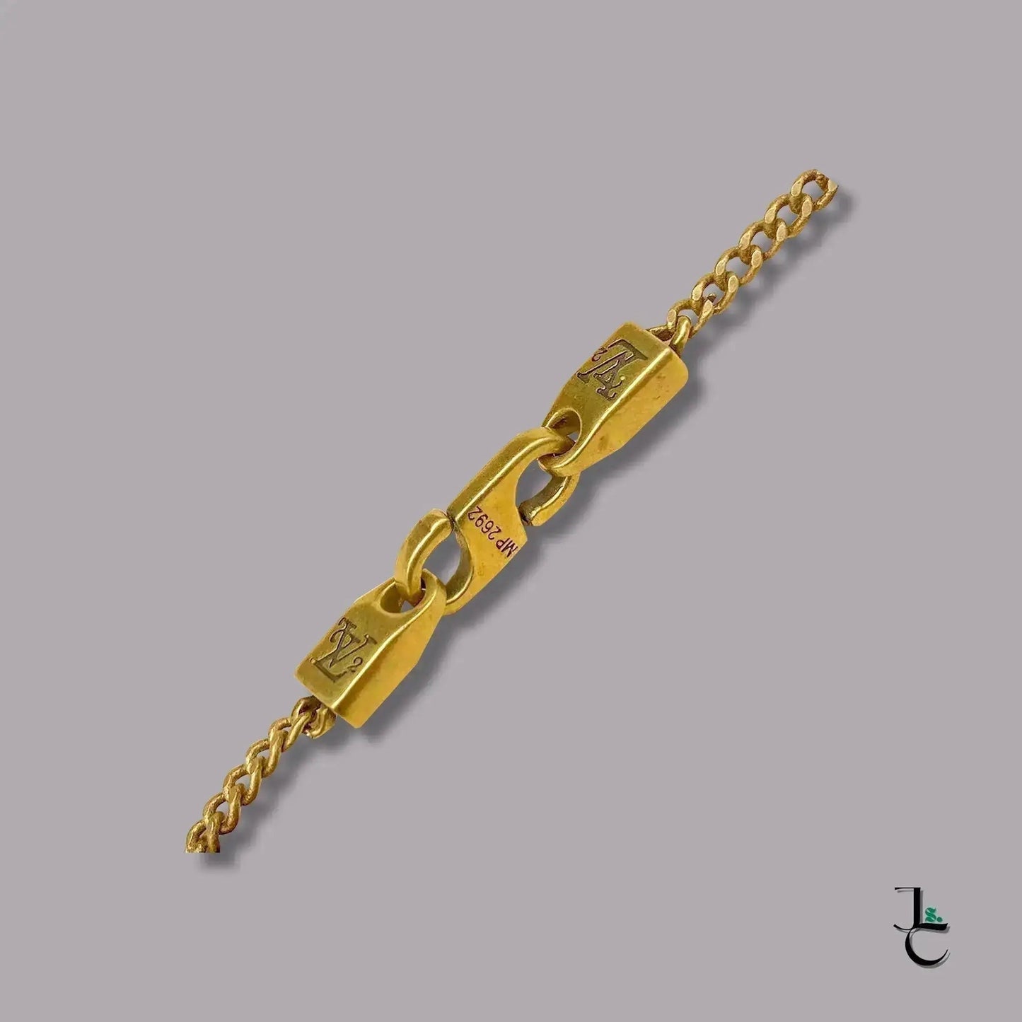 LUX Custom Gold Logo Squared Necklace - Jade St. Clair - Jade St. Clair