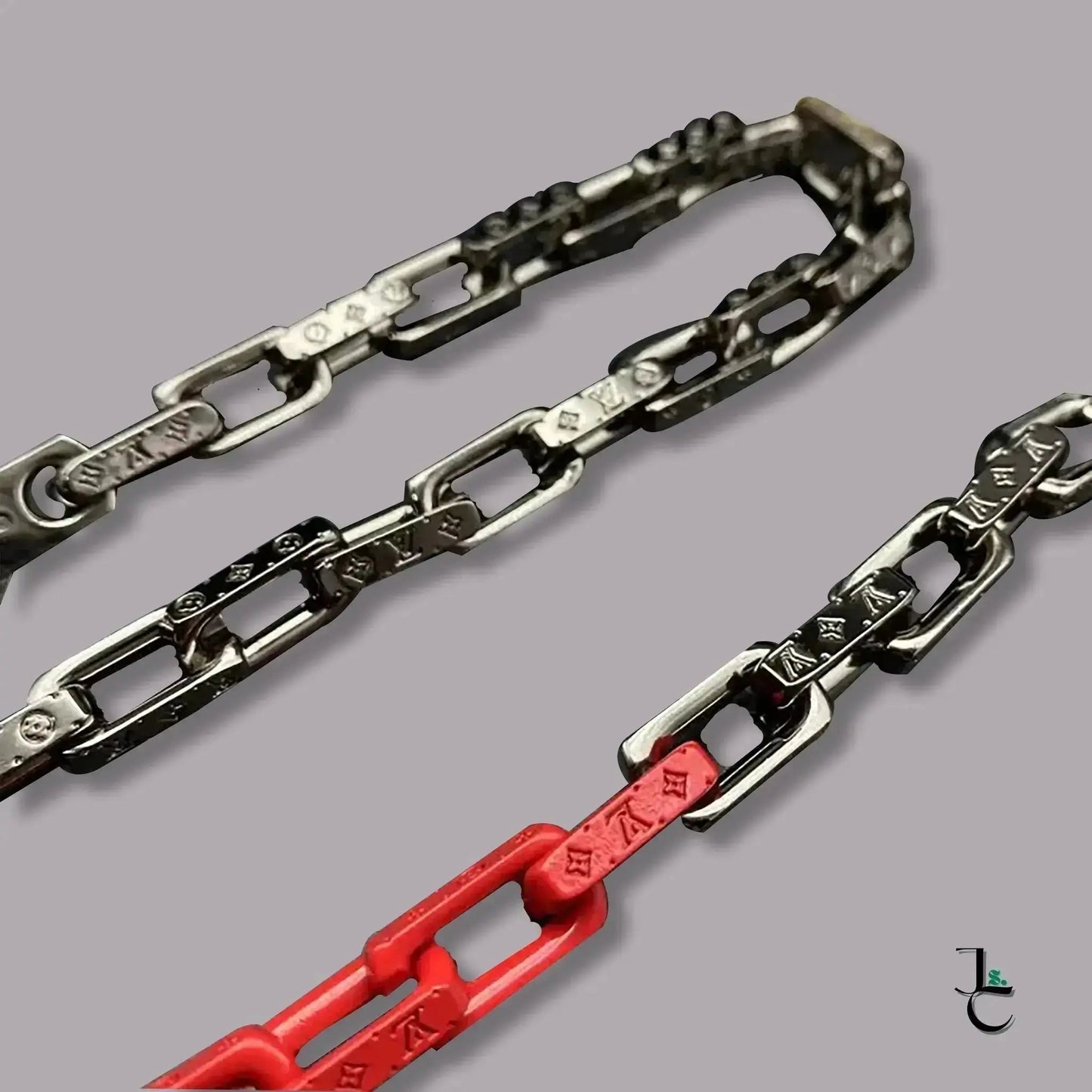 LUX Custom Red Ombre Silver Necklace/Bracelet - Jade St. Clair - Jade St. Clair