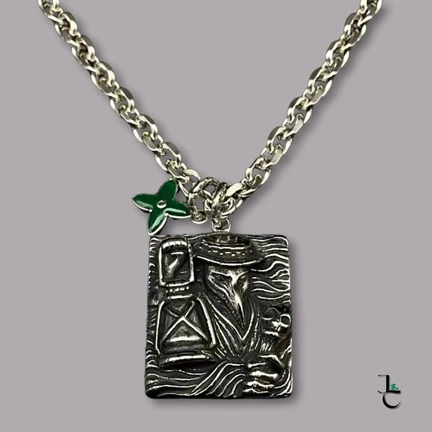 LUX Repurposed Thai Silver Crow Pendant Necklace - Jade St. Clair - Jade St. Clair