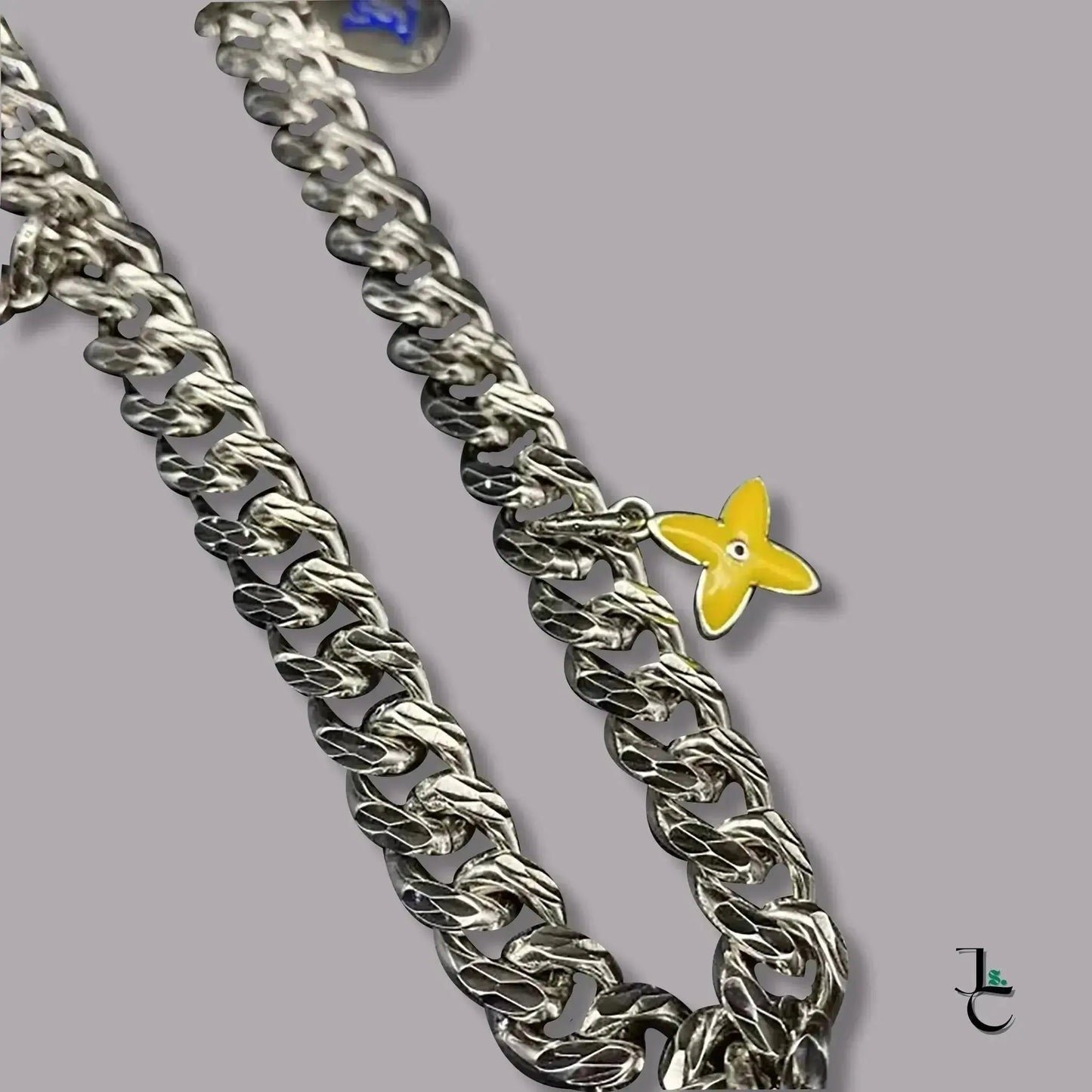 LUX Repurposed Thai Silver Icon Pendant Cuban Necklace - Jade St. Clair - Jade St. Clair