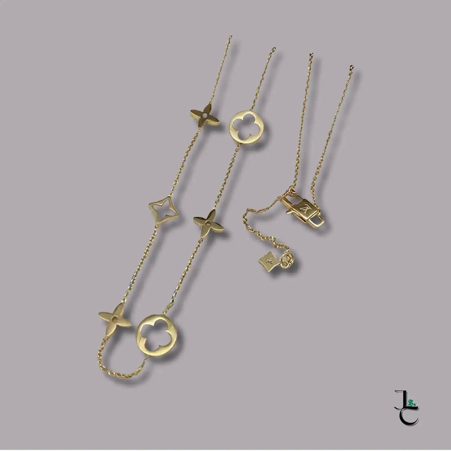 Repurposed LUX Cutout Logo Necklace - Jade St. Clair - Jade St. Clair
