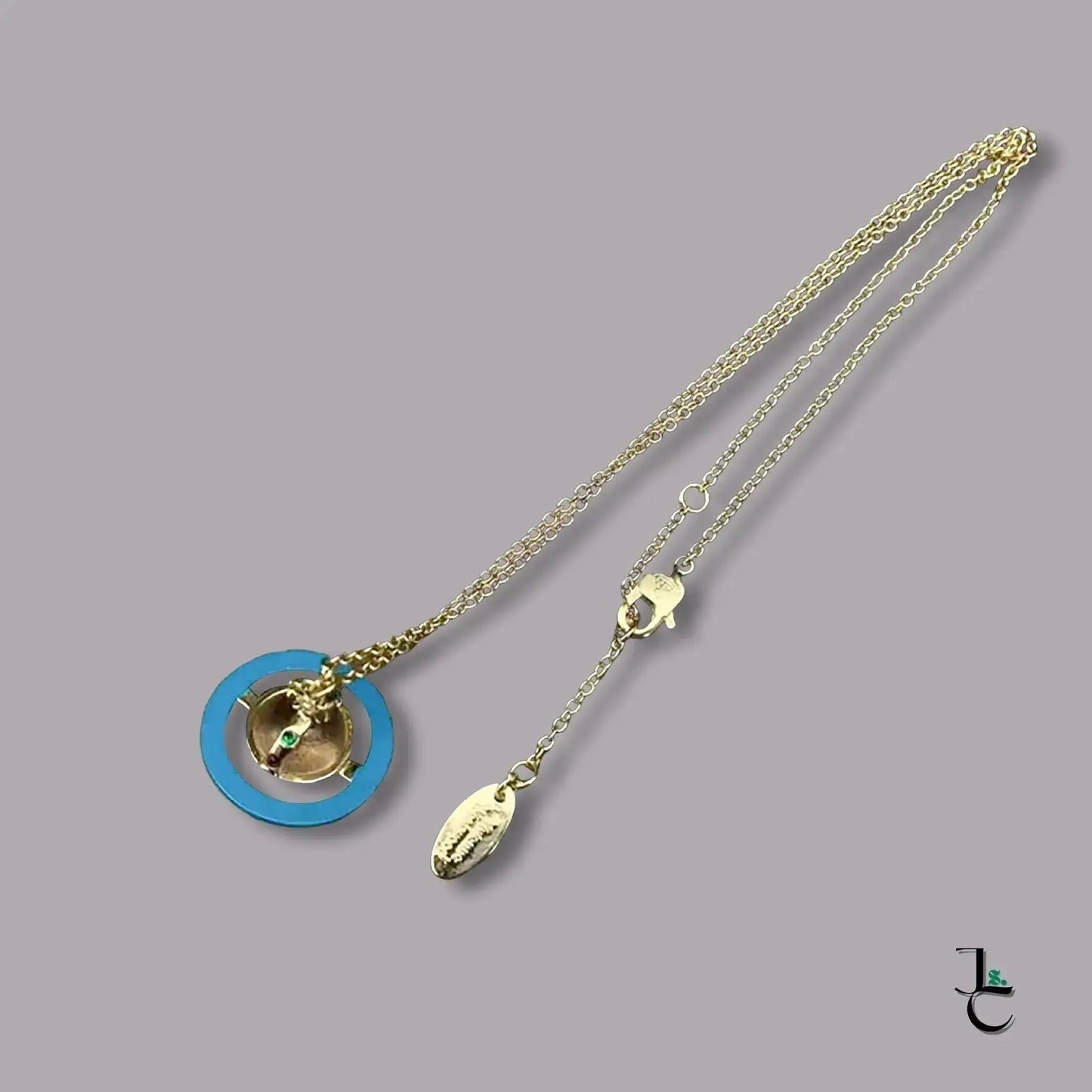 VELA Colored Saturn Pendant Necklace - Jade St. Clair - Jade St. Clair