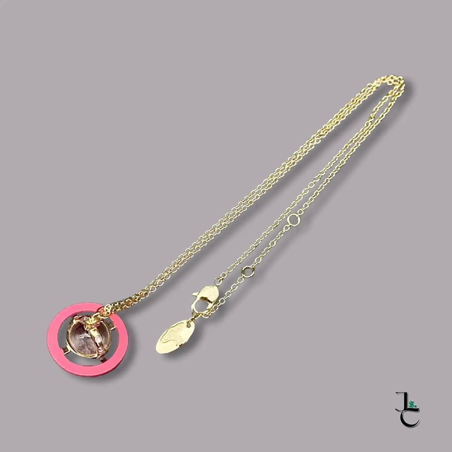 VELA Colored Saturn Pendant Necklace - Jade St. Clair - Jade St. Clair