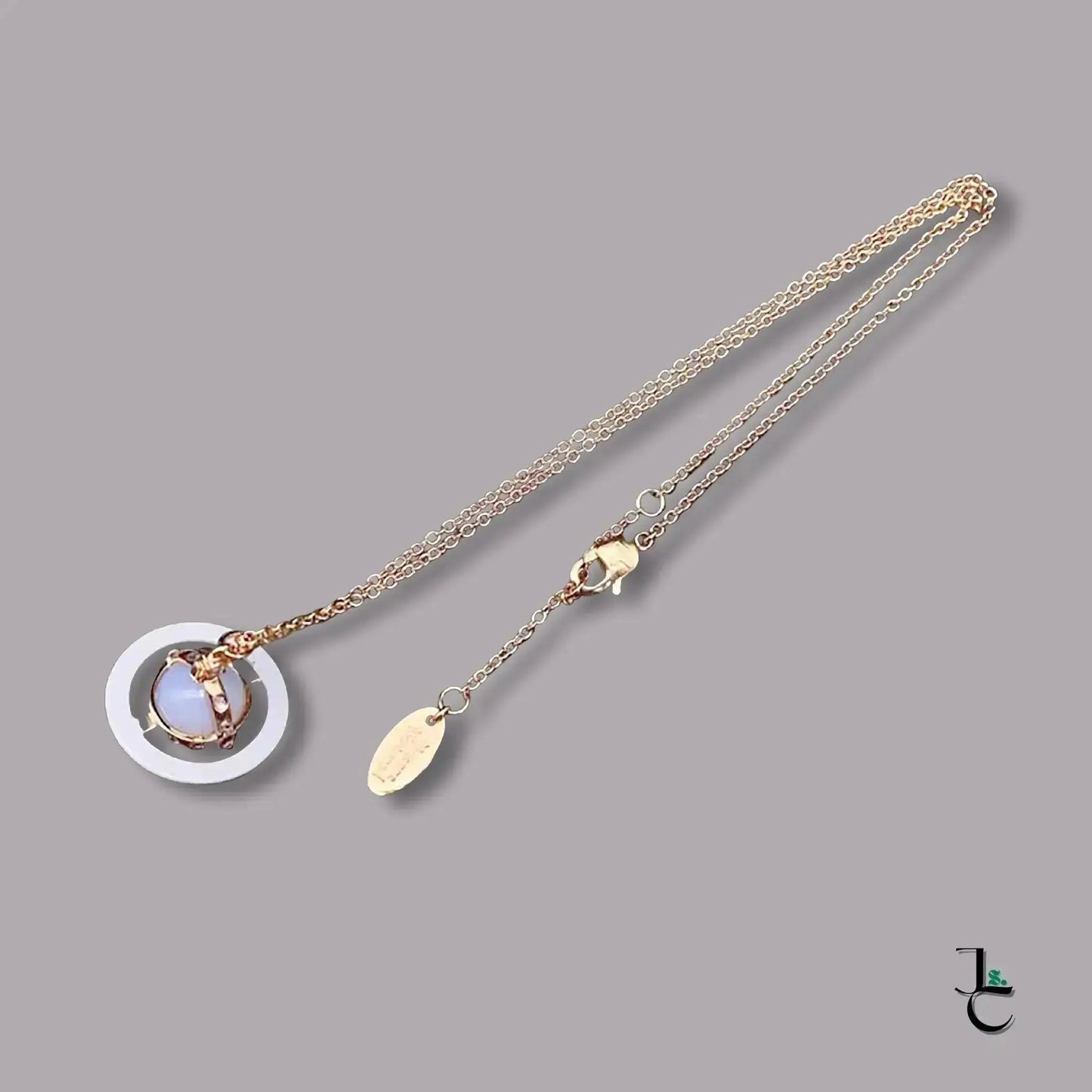 VELA Colored Saturn Pendant Necklace - Jade St. Clair - Jade St. Clair