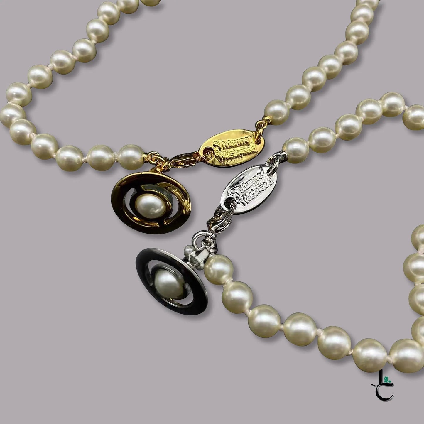VELA Pearl Saturn Necklace - Jade St. Clair - Vivienne Westwood