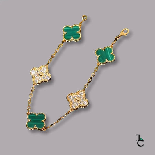 Alhambra Diamond/Colored Clover Bracelet - Jade St. Clair - Jade St. Clair