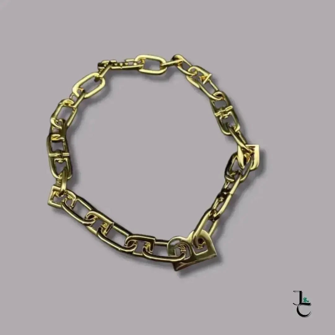 Blanc Logo Gold Bracelet - Jade St. Clair - Jade St. Clair