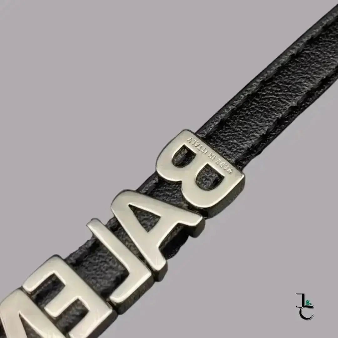 Blanc Logo Leather Bracelet - Jade St. Clair - Jade St. Clair