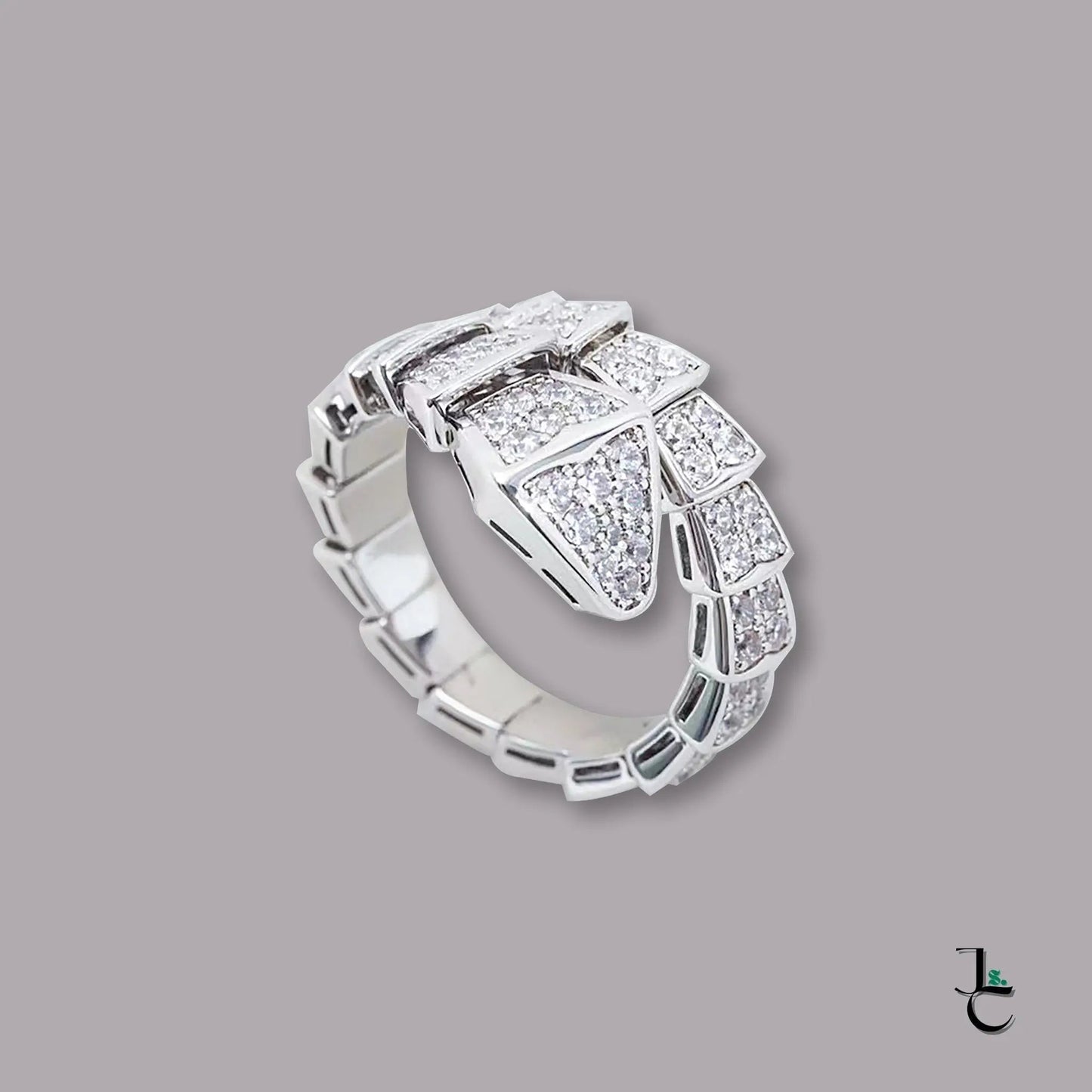 BVL Diamond Encrusted Serpentine Ring - Jade St. Clair - Jade St. Clair