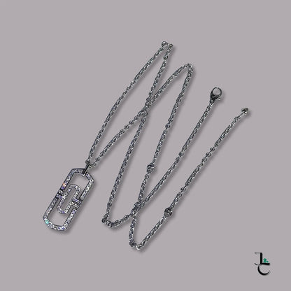 BVL Diamond Paperclip Necklace - Jade St. Clair - Jade St. Clair