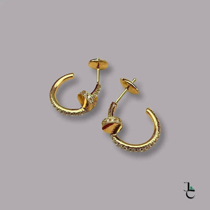 Caraté Diamond Nail Earrings - Jade St. Clair - Jade St. Clair