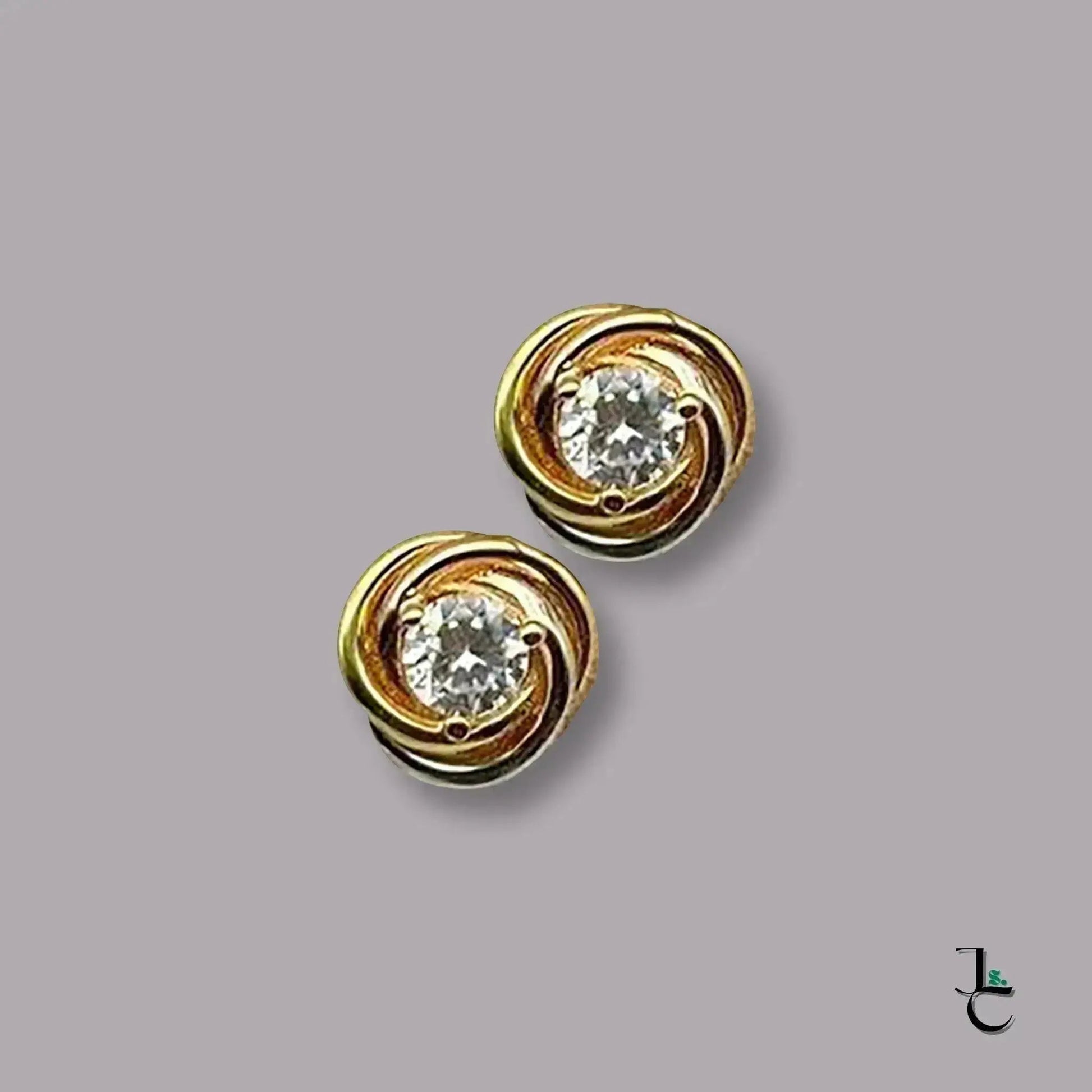 Caraté Single Diamond Spiral Earrings - Jade St. Clair - Jade St. Clair