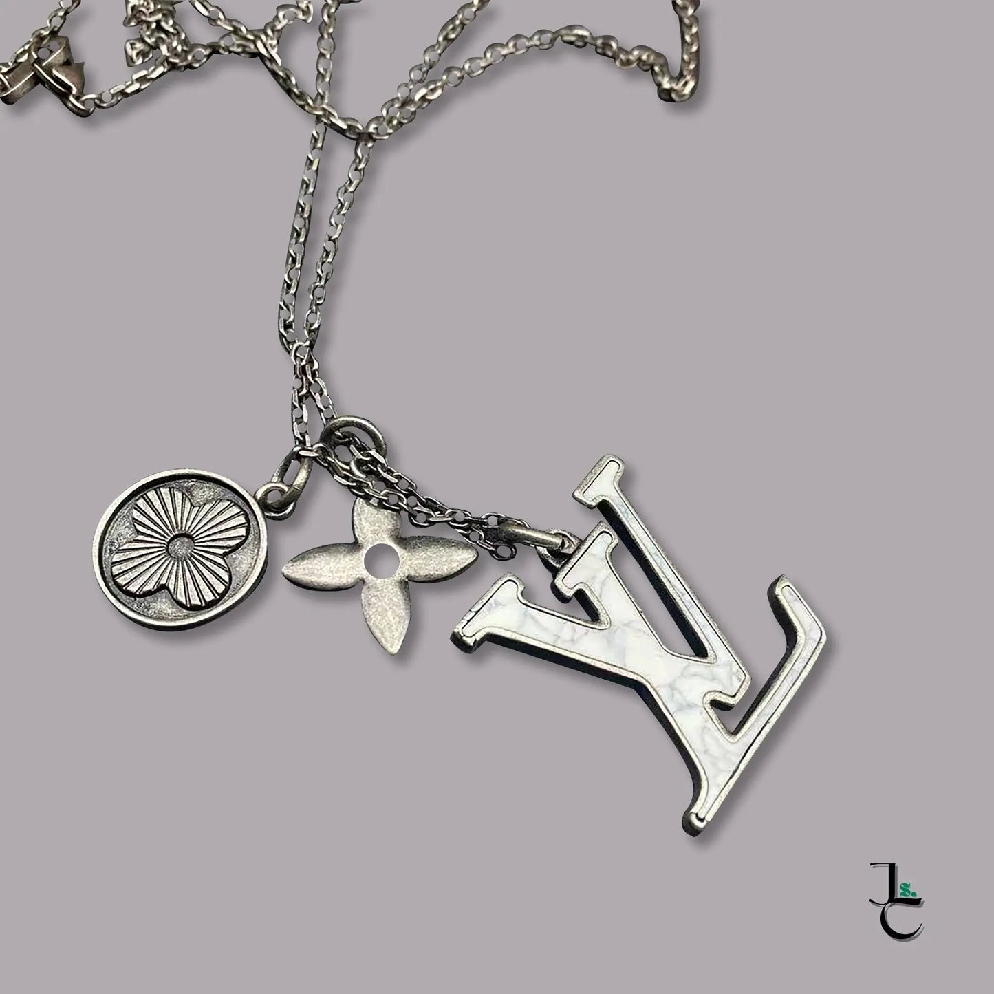 Classic LUX Logo Charm Necklace - Jade St. Clair - Jade St. Clair