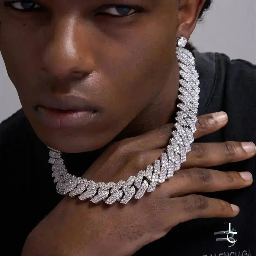 Diamond Encrusted Cuban Link Chain - Jade St. Clair - Jade St. Clair