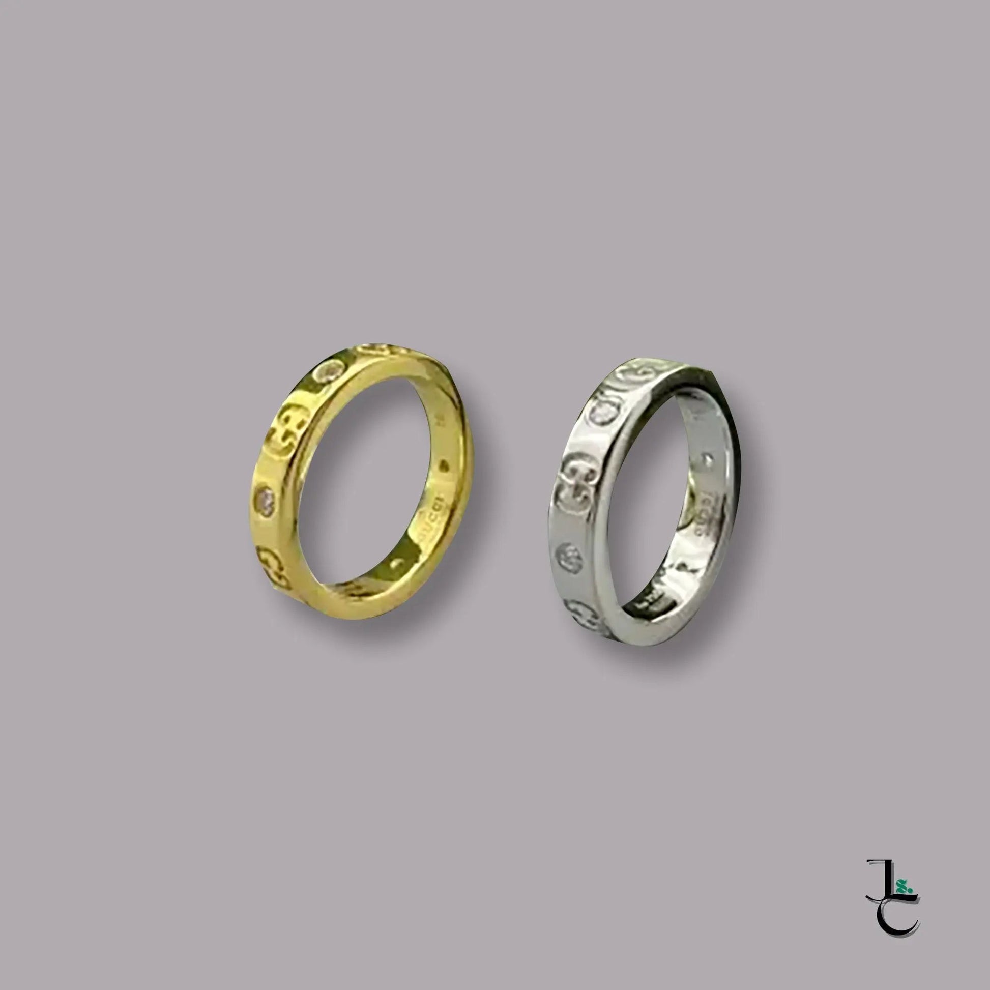 GALA Gold/Silver Diamond Logo Ring - Jade St. Clair - Jade St. Clair