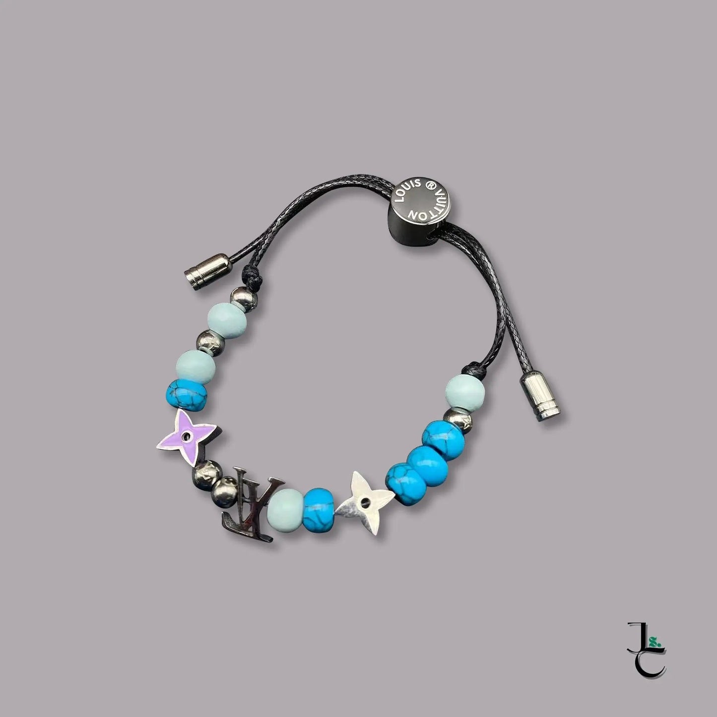 LUX Blue Bead Flower Necklace/Bracelet - Jade St. Clair - Jade St. Clair