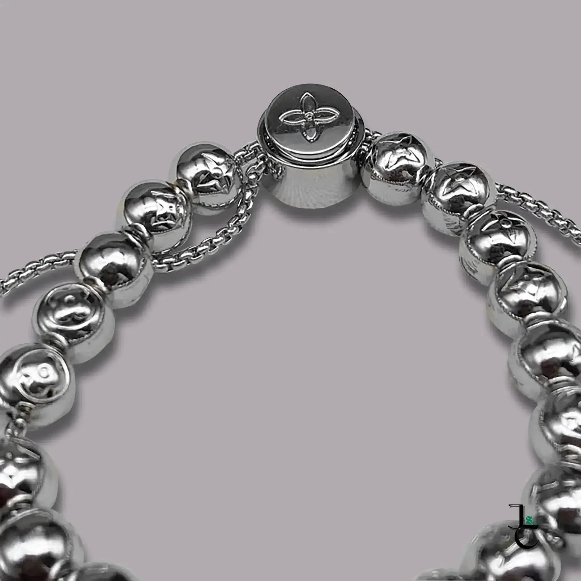 LUX Classic Silver Beaded Bracelet - Jade St. Clair - Jade St. Clair