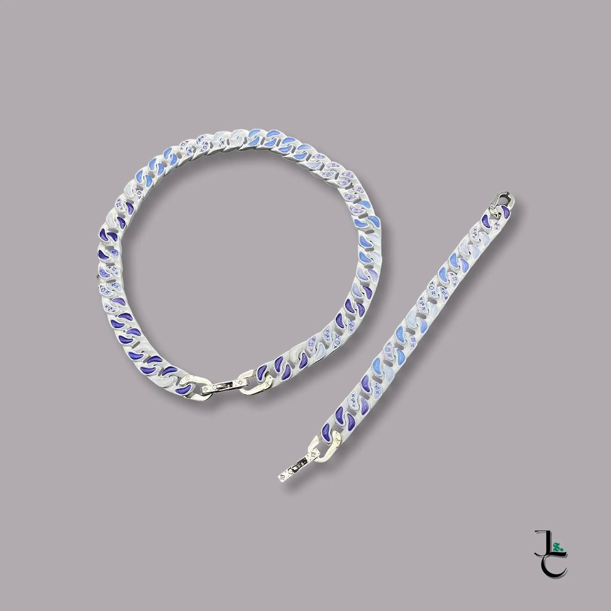 LUX Cloud Logo Cuban Link Necklace/Bracelet - Jade St. Clair - Jade St. Clair