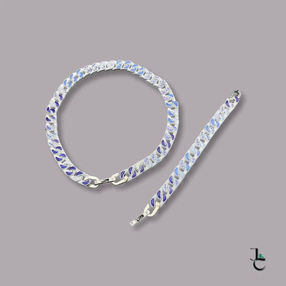 LUX Cloud Logo Cuban Link Necklace/Bracelet - Jade St. Clair - Jade St. Clair