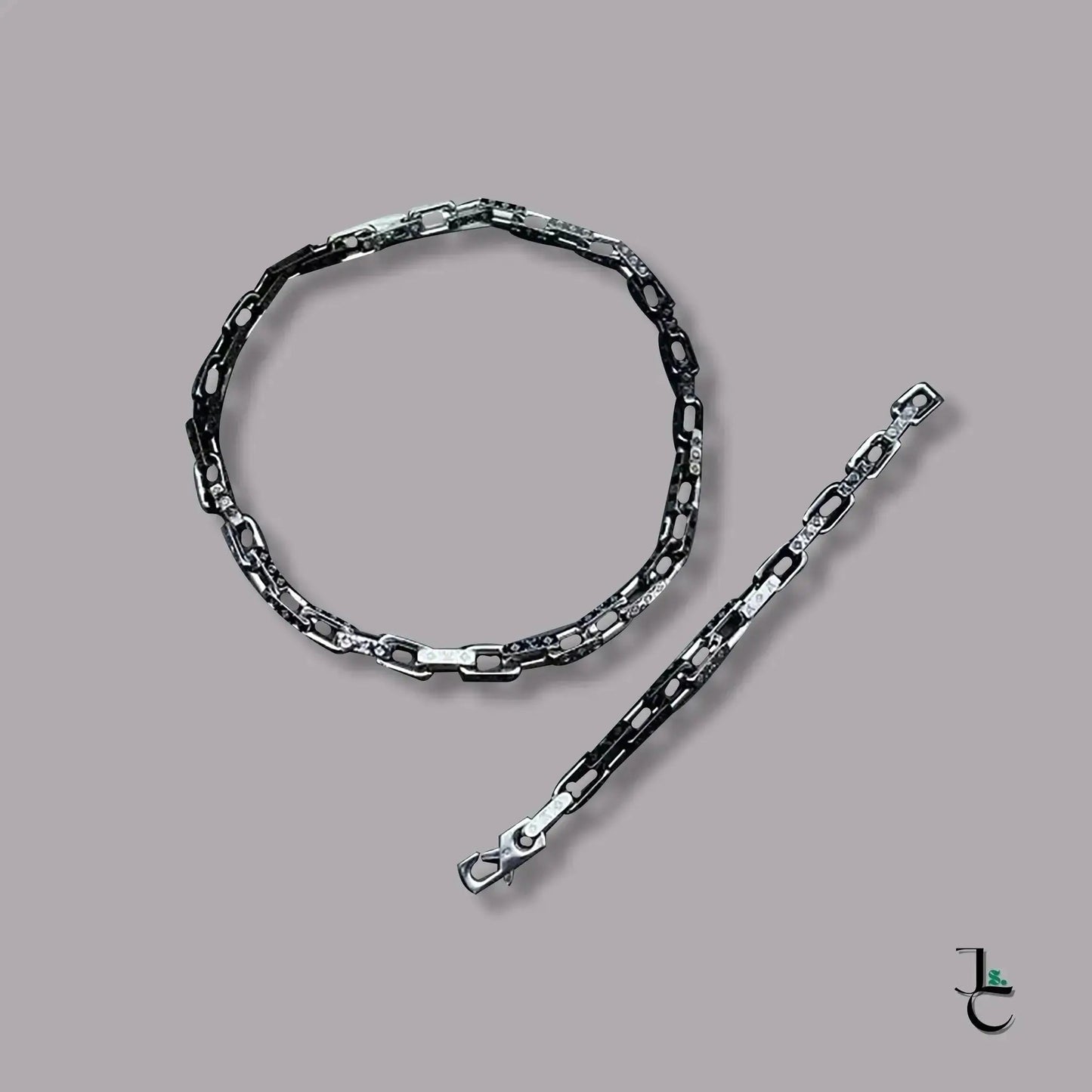 LUX Custom Black Silver Necklace/Bracelet - Jade St. Clair - Jade St. Clair