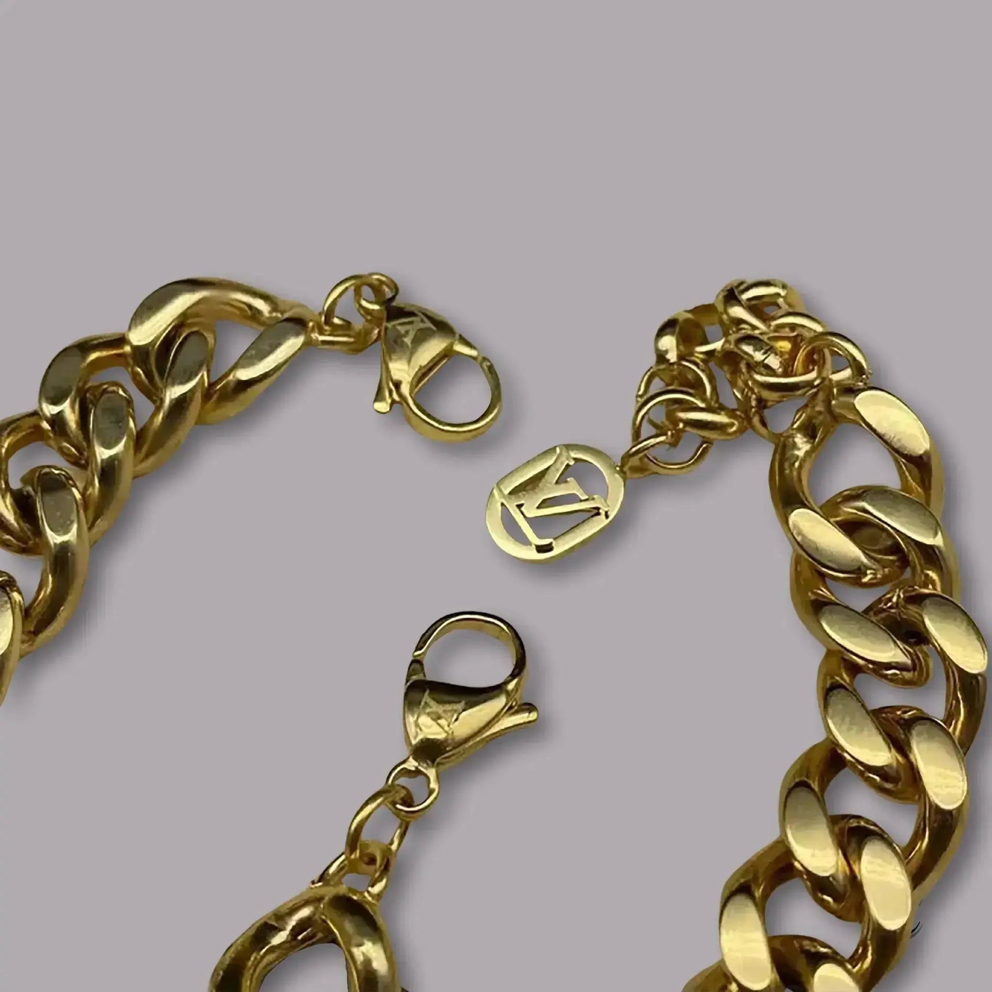 LUX Custom Gold Logo Cuban Necklace/Bracelet - Jade St. Clair - Jade St. Clair