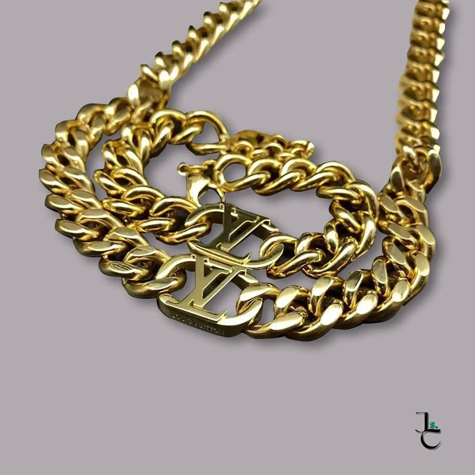 LUX Custom Gold Logo Cuban Necklace/Bracelet - Jade St. Clair - Jade St. Clair