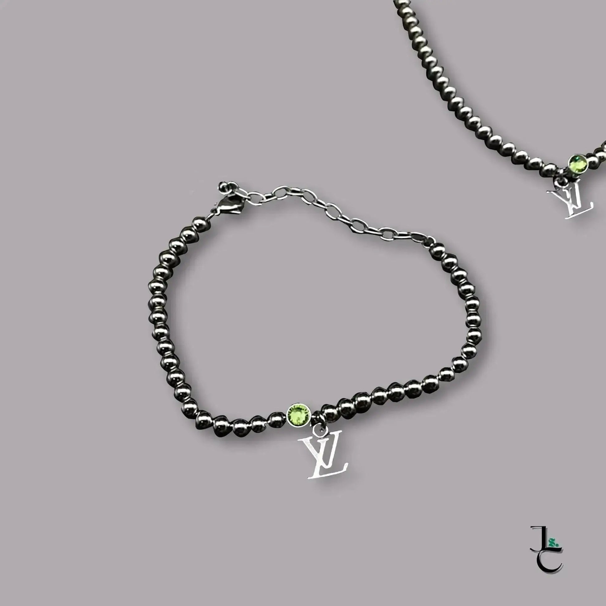 LUX Custom Green Gem Charm Necklace/Bracelet - Jade St. Clair - Jade St. Clair