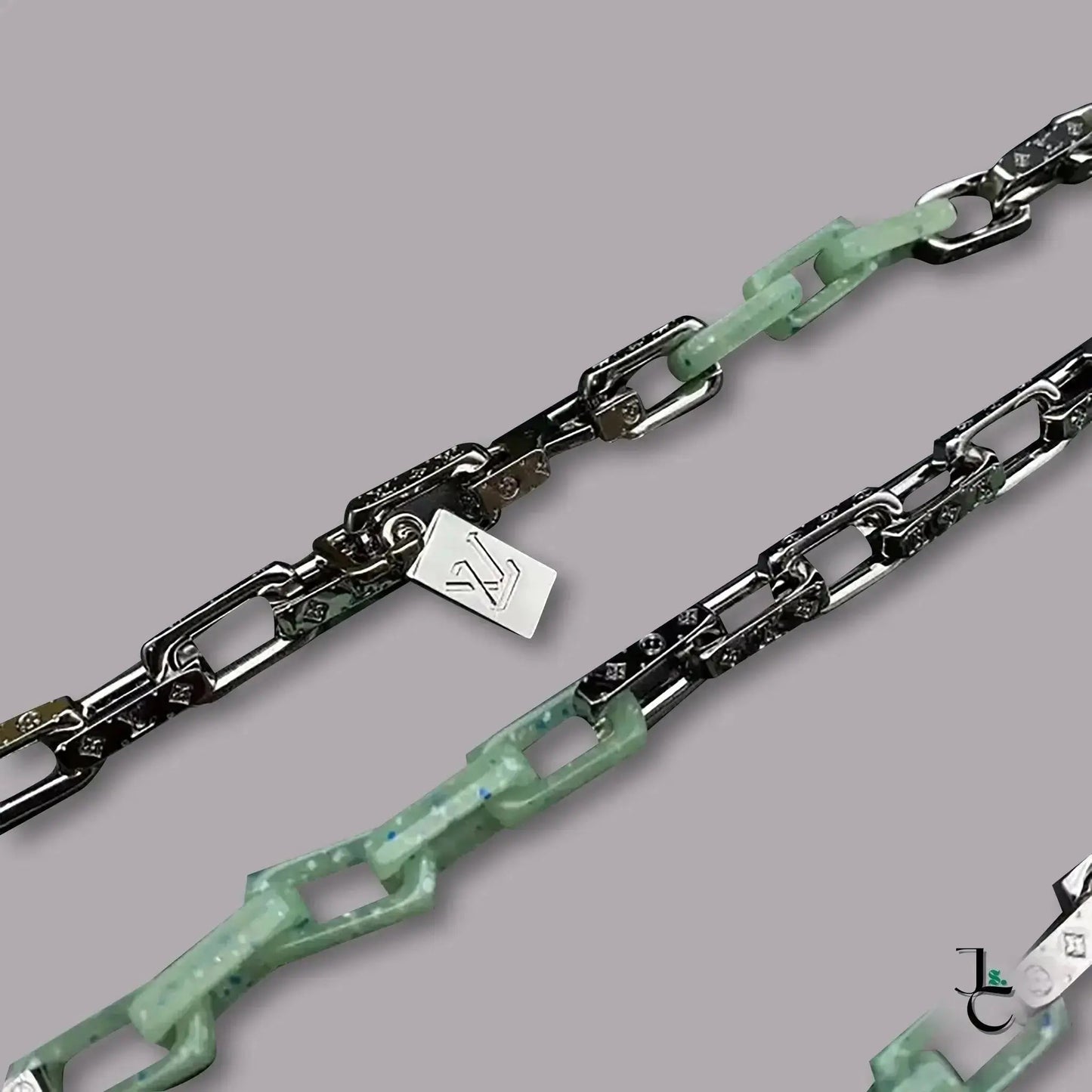 LUX Custom Sea foam Green Silver Necklace/Bracelet - Jade St. Clair - Jade St. Clair