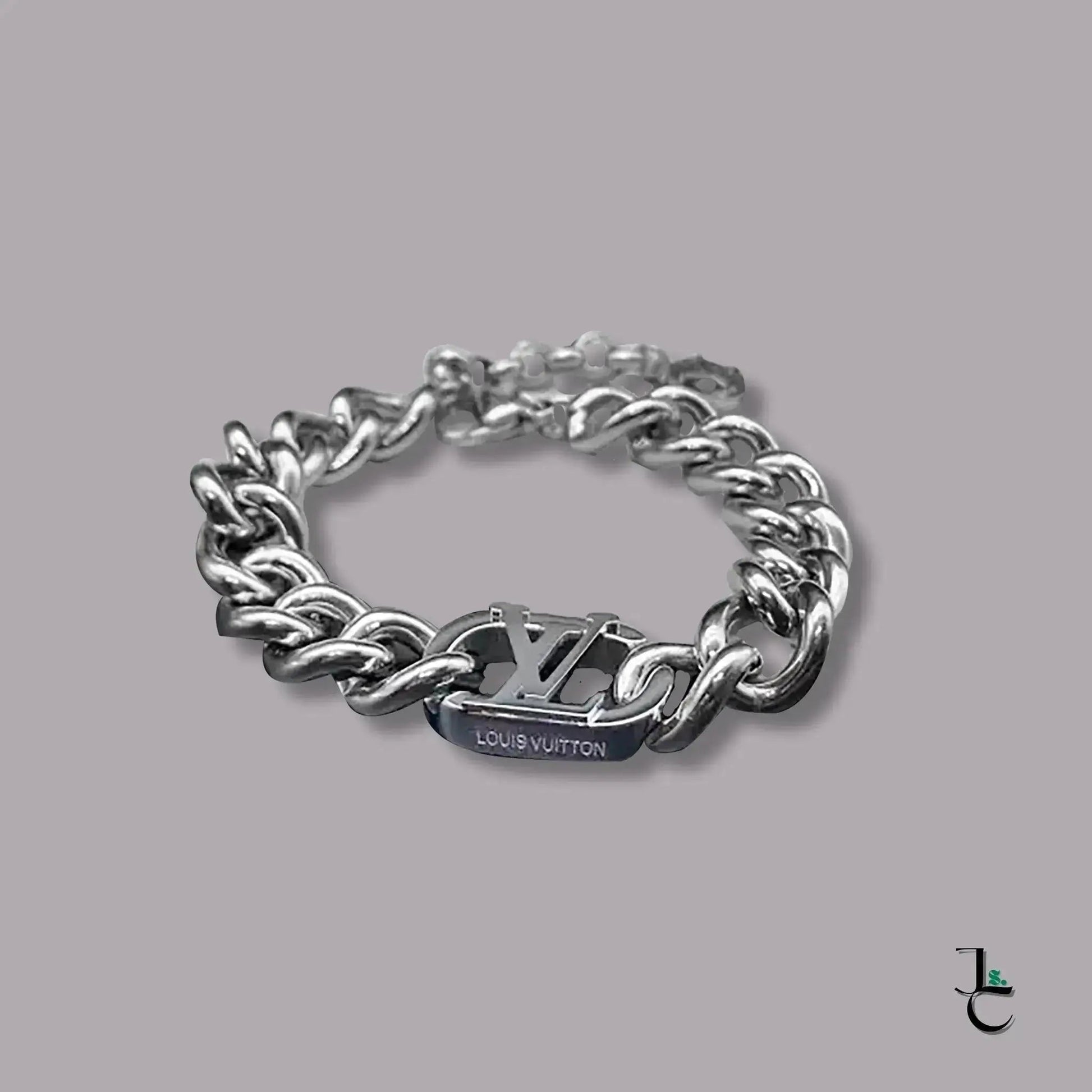 LUX Custom Silver Logo Cuban Necklace/Bracelet - Jade St. Clair - Jade St. Clair