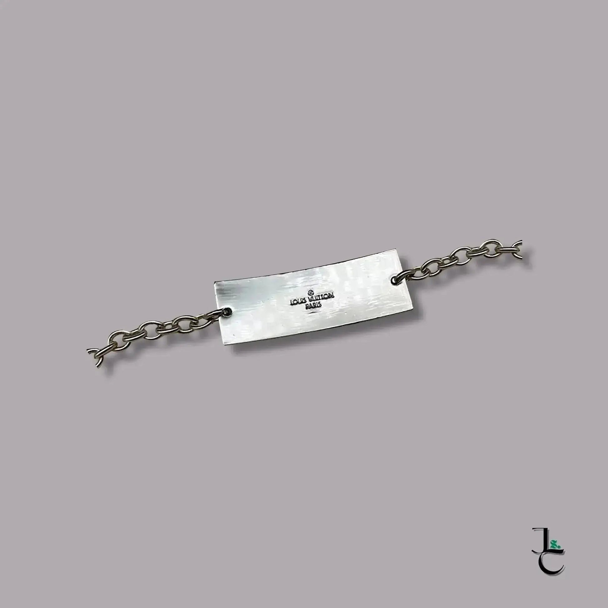 LUX Custom Silver Square Logo Bracelet - Jade St. Clair - Jade St. Clair