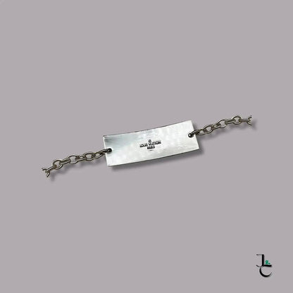 LUX Custom Silver Square Logo Bracelet - Jade St. Clair - Jade St. Clair