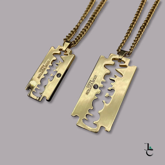 LUX Diamond Stud Blade Pendant Necklace - Jade St. Clair - Jade St. Clair