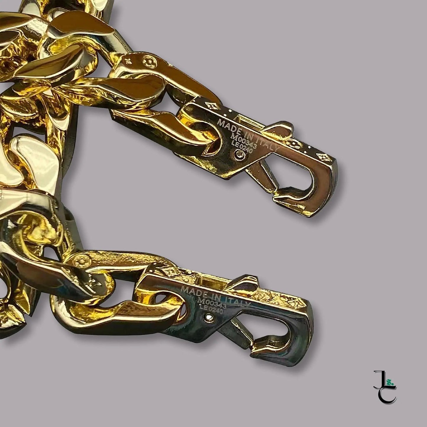 LUX Gold Logo Cuban Link Necklace/Bracelet - Jade St. Clair - Jade St. Clair