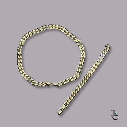 LUX Gold Logo Cuban Link Necklace/Bracelet - Jade St. Clair - Jade St. Clair