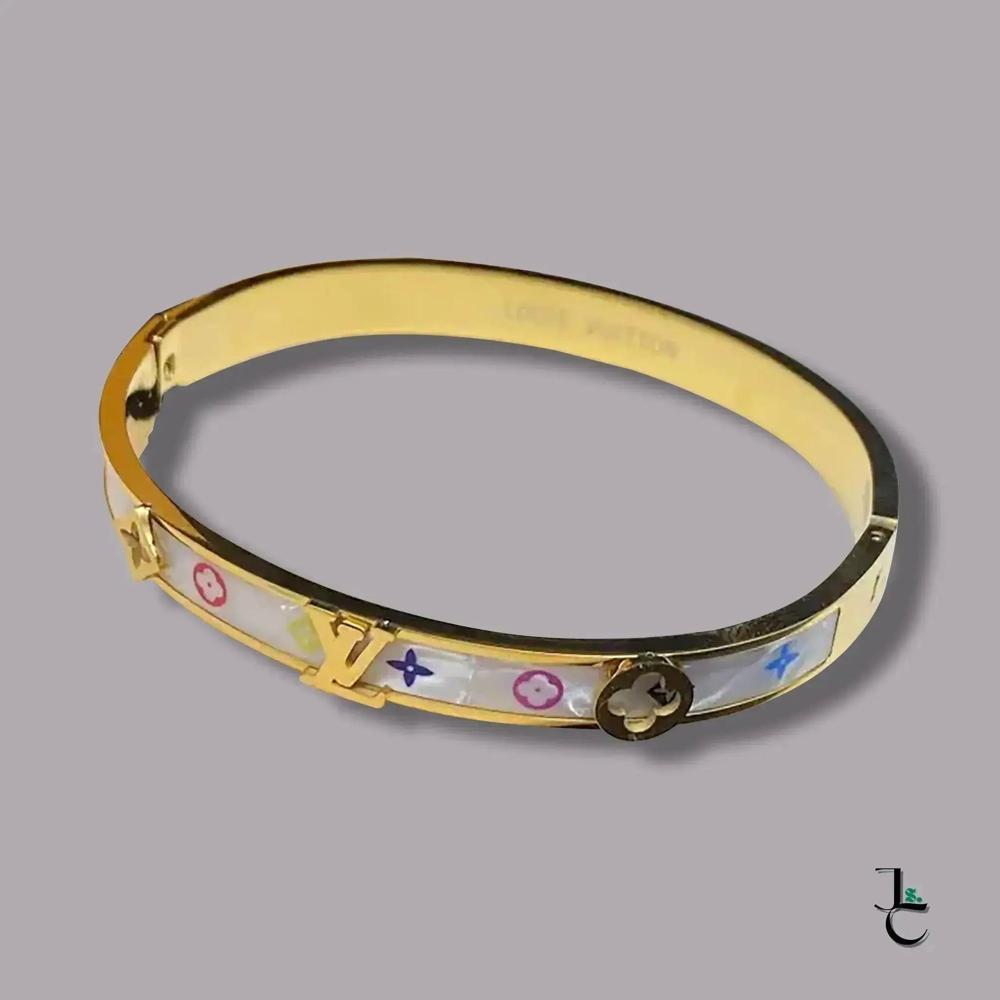 LUX Gold Rainbow Logo Bracelet - Jade St. Clair - Jade St. Clair