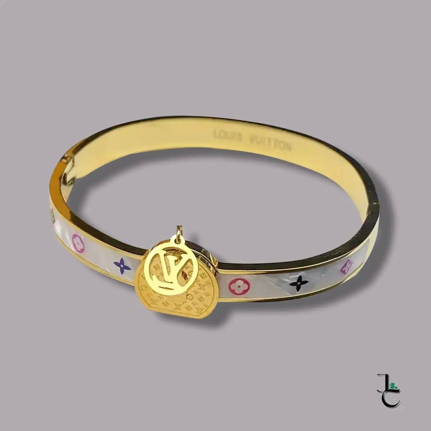 LUX Gold Rainbow Logo Bracelet - Jade St. Clair - Jade St. Clair