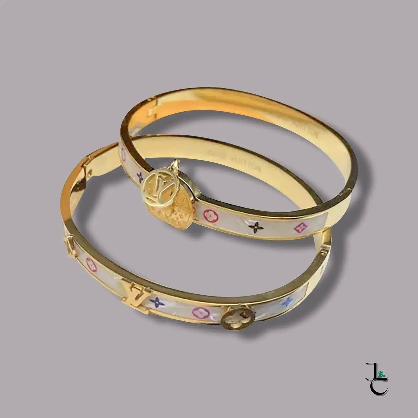 LUX Gold Rainbow Logo Bracelet - Jade St. Clair - Jade St. Clair