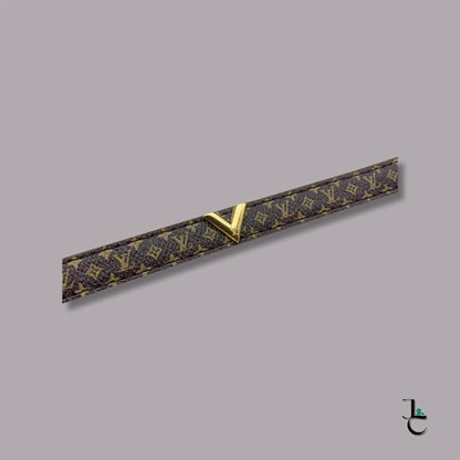 LUX Gold V Leather Bracelet - Jade St. Clair - Jade St. Clair