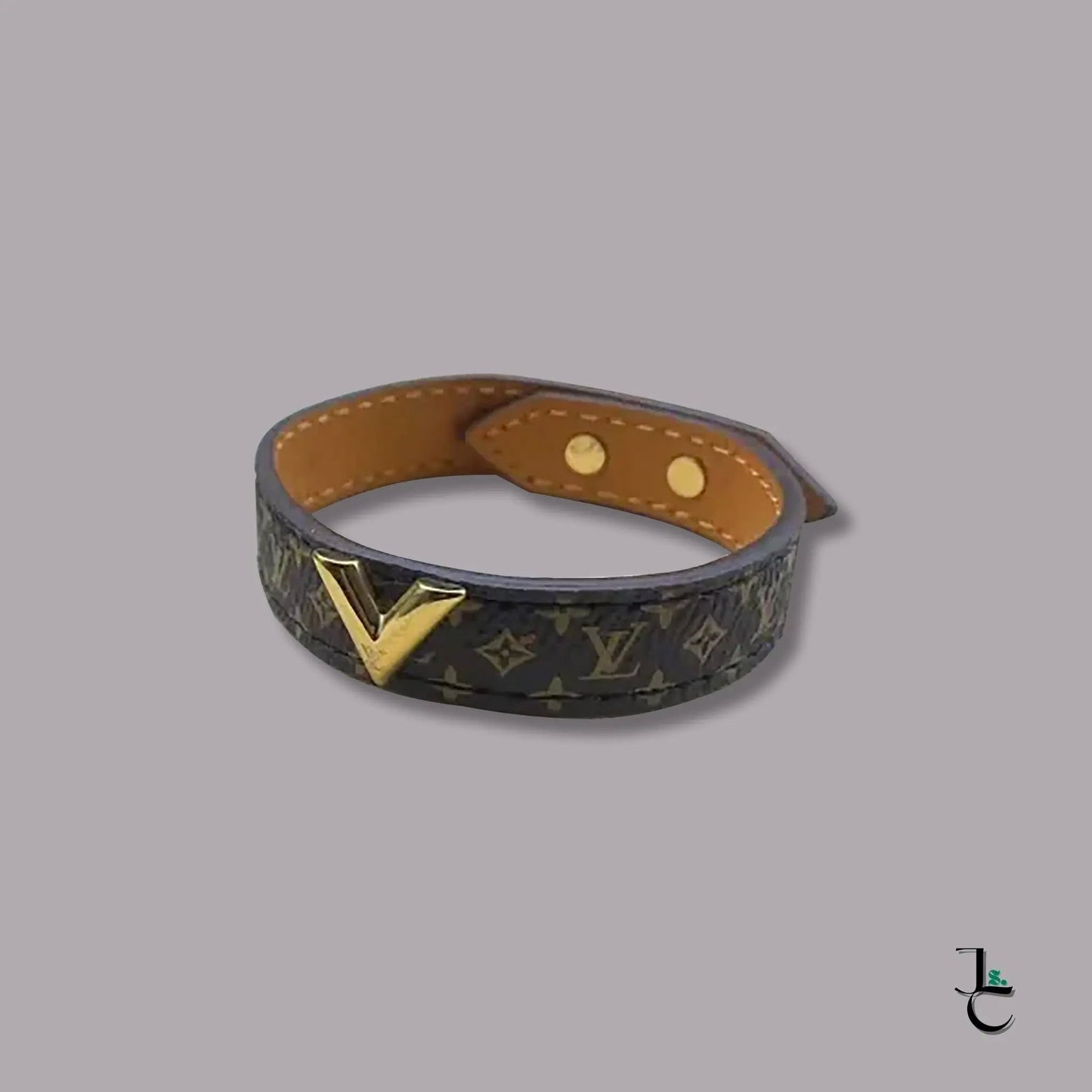 LUX Gold V Leather Bracelet - Jade St. Clair - Jade St. Clair