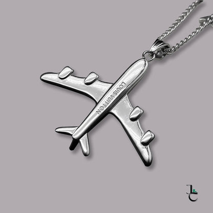 LUX Logo Airplane Pendant Necklace - Jade St. Clair - Jade St. Clair