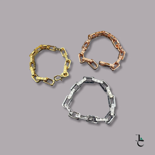 LUX Logo Chain Link Bracelet - Jade St. Clair - Jade St. Clair