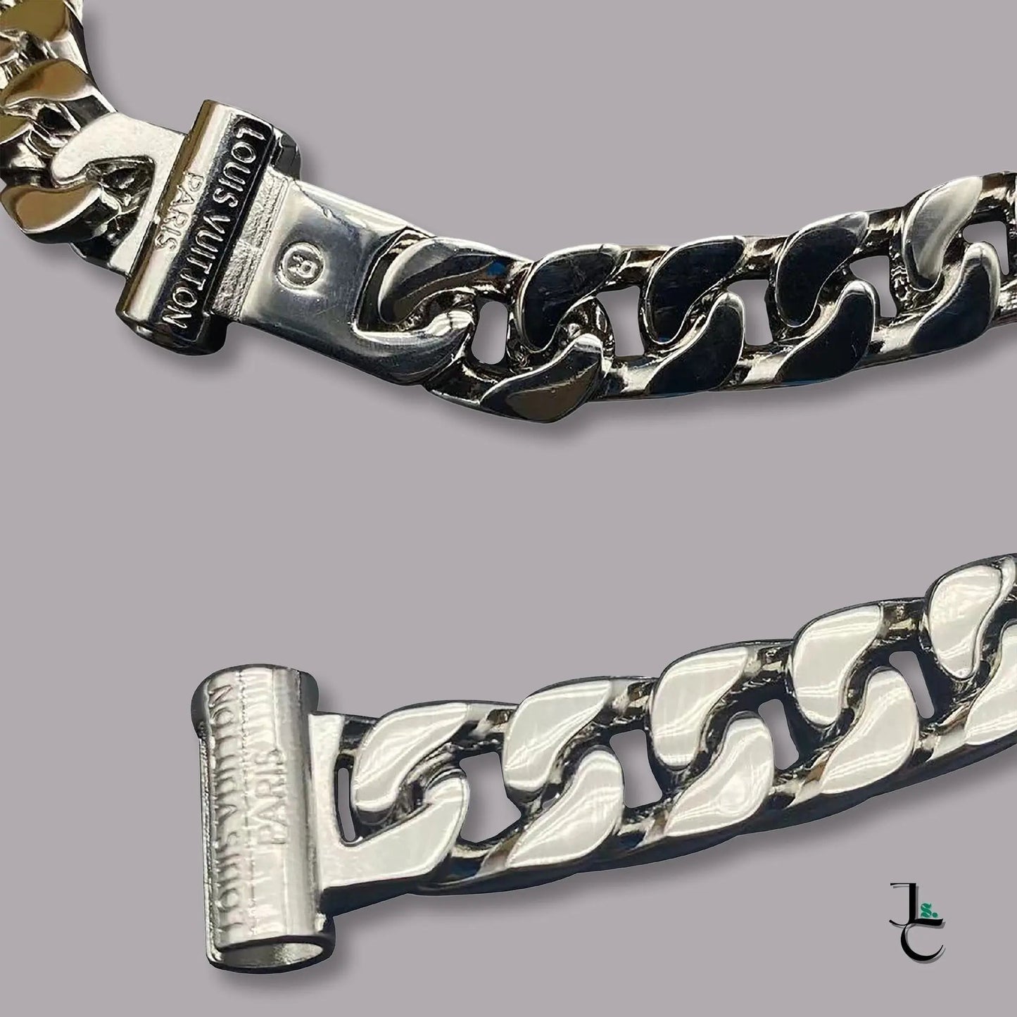 LUX Silver Logo Cuban Link Necklace/Bracelet - Jade St. Clair - Jade St. Clair