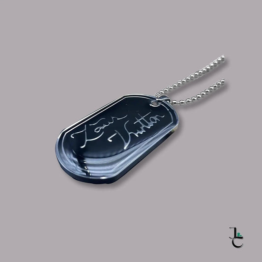 LUX Silver Signature Dog Tag Pendant - Jade St. Clair - Jade St. Clair