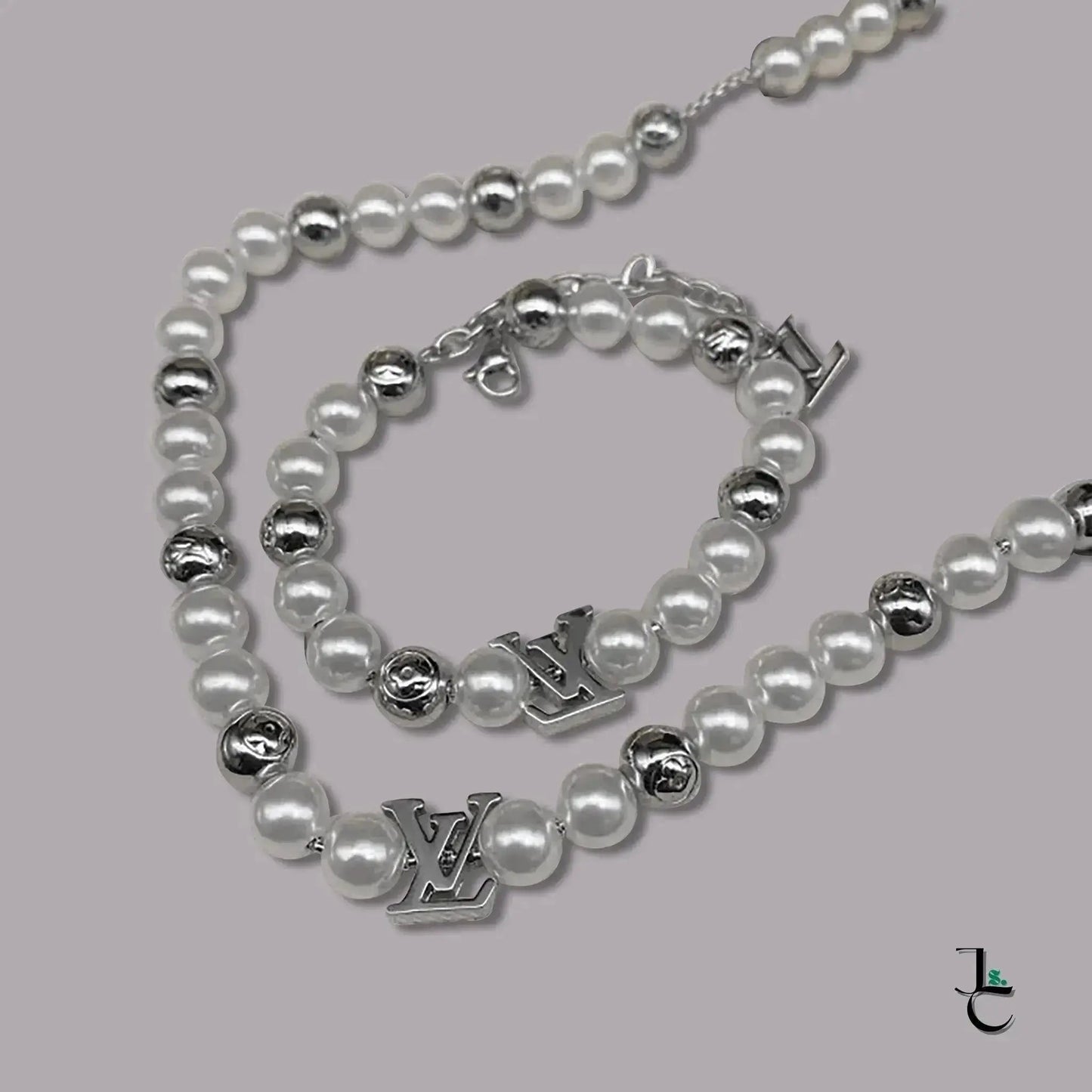 LUX Silver & White Bead Necklace - Jade St. Clair - Jade St. Clair