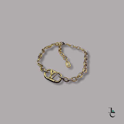 LUX Two Tone Logo Bracelet - Jade St. Clair - Jade St. Clair