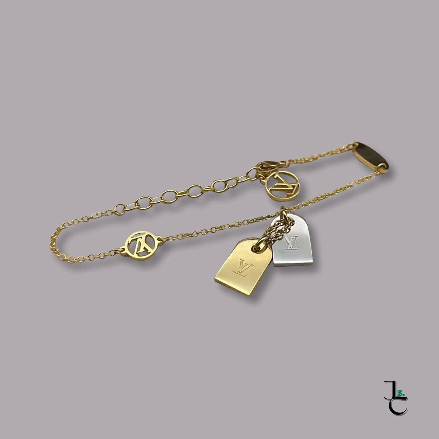 LUX Two Tone Pendant Gold Necklace/Bracelet - Jade St. Clair - Jade St. Clair