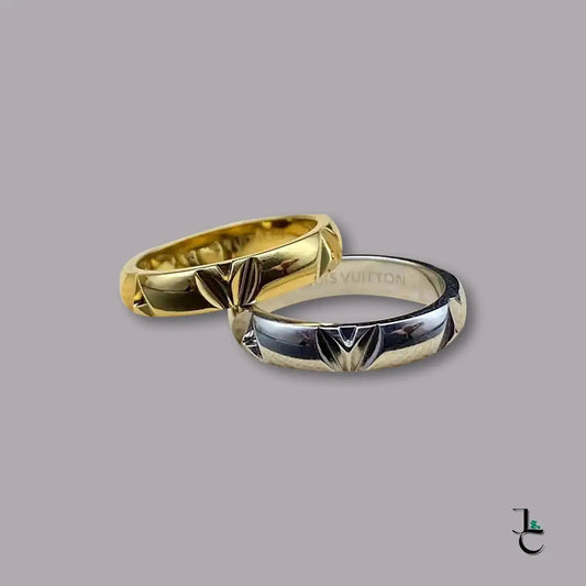 LUX Vintage Embossed V Band Ring - Jade St. Clair - Jade St. Clair